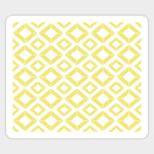 Abstract geometric pattern - gold and white. Sticker